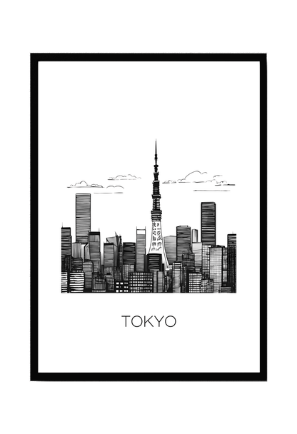 World City Skylines Wall Art