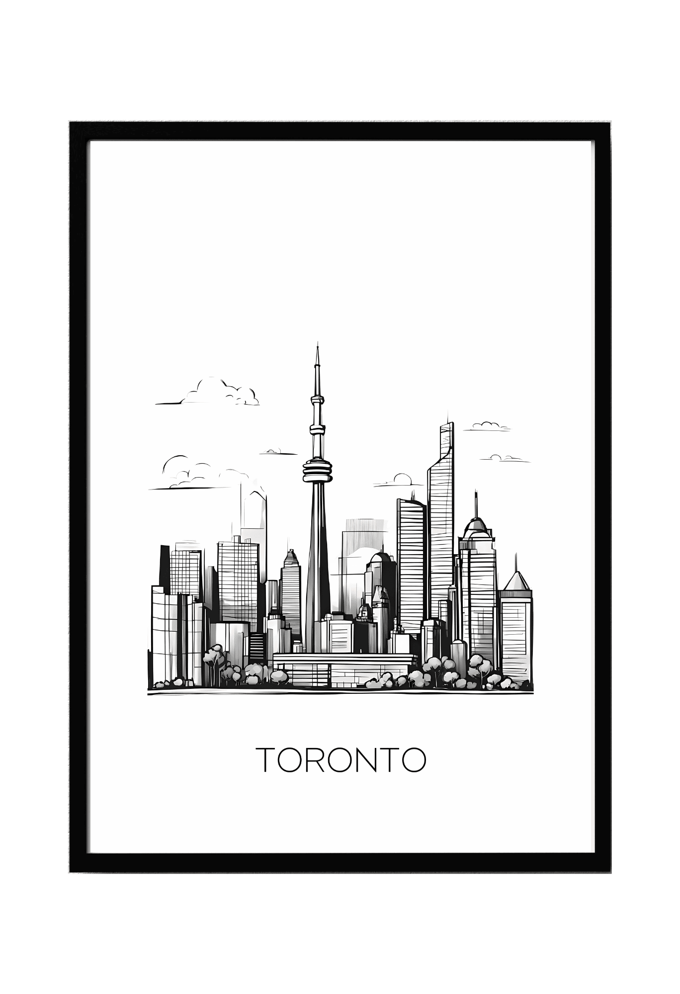 World City Skylines Wall Art