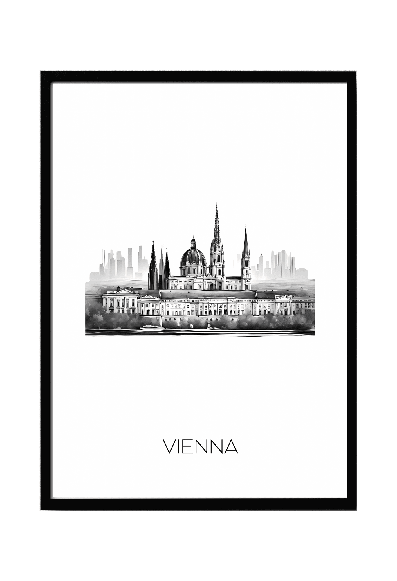 World City Skylines Wall Art