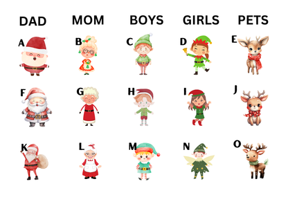 Customizable Family Christmas Posters