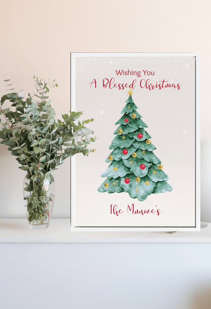 Personalized Christmas Tree Wall Decor