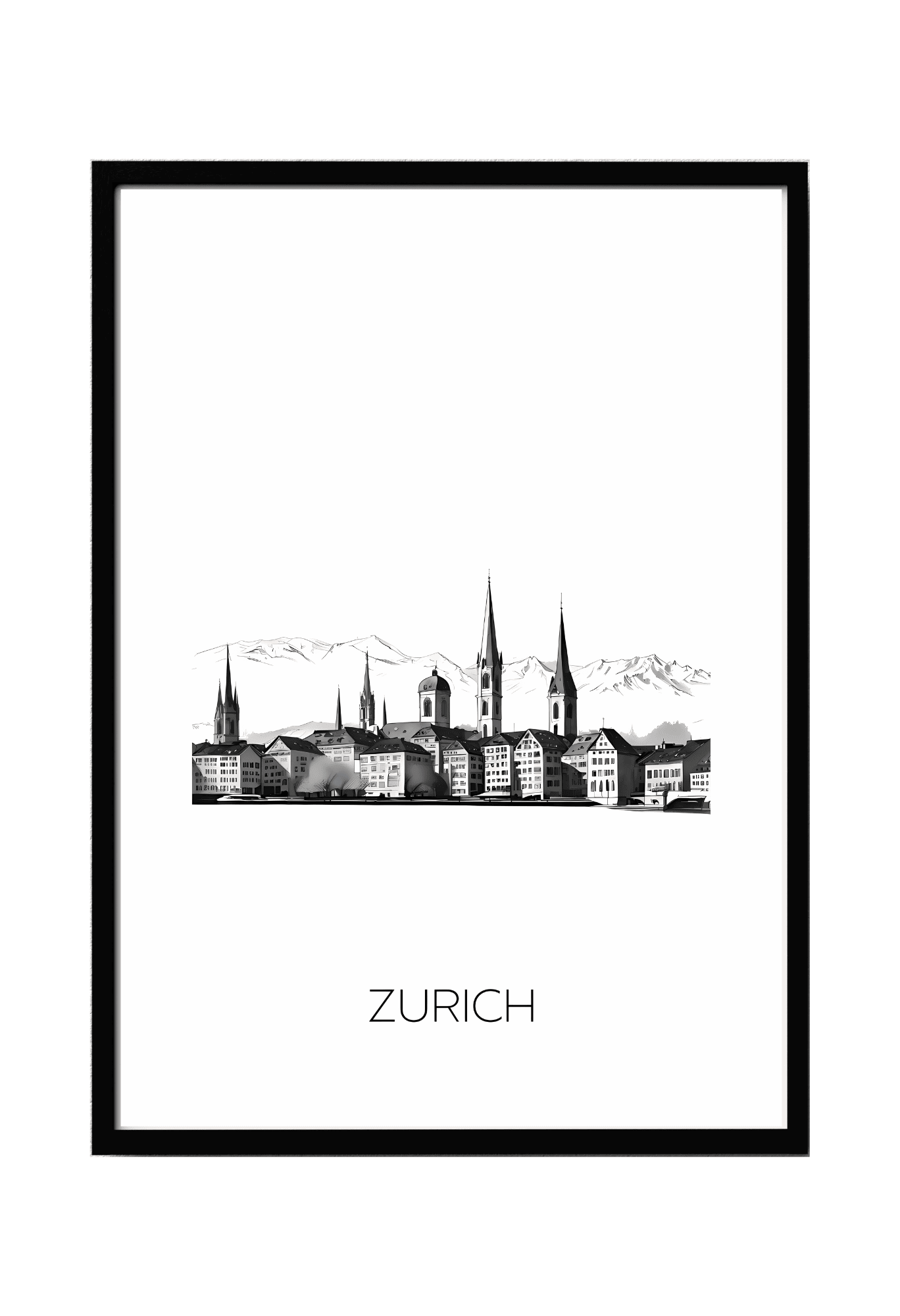 World City Skylines Wall Art