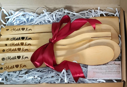 Personalized 6-Piece Bamboo Cooking or Baking Tool Set